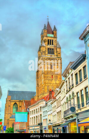 Die Saint-Salvator Kathedrale in Brügge, Belgien. Stockfoto