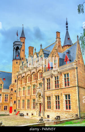 Historische Gebäude in Brügge, Belgien. Stockfoto