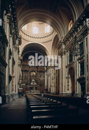 Interieur DE LA COLEGIATA DE SAN ISIDRO - SIGLO XVII. Autor: Pedro Sanchez/BAUTISTA FRANCISCO. Lage: COLEGIATA DE SAN ISIDRO - INTERIEUR, MADRID, SPANIEN. Stockfoto