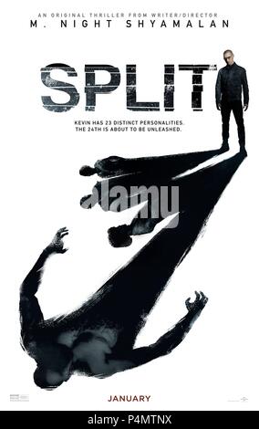Original Film Titel: Teilen. Englischer Titel: SPLIT. Regisseur: M.NIGHT SHYAMALAN. Jahr: 2016. Stars: JAMES MCAVOY. Credit: BLINDING EDGE PICTURES/BLUMHOUSE PRODUKTIONEN/Album Stockfoto