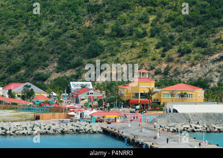 Cruise Port. Philipsburg, Saint-Martin Stockfoto