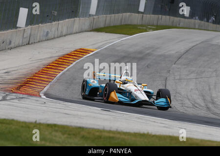 Elkhart Lake, Wisconsin, USA. 22. Juni, 2018. GABBY CHAVES (88) von Kolumbien nimmt zu dem Titel für die KOHLER Grand Prix auf Road America in Elkhart Lake, Wisconsin zu üben. Credit: Justin R. Noe Asp Inc/ASP/ZUMA Draht/Alamy leben Nachrichten Stockfoto