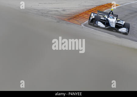 Elkhart Lake, Wisconsin, USA. 22. Juni, 2018. MAX CHILTON (59) von England zu dem Titel für die KOHLER Grand Prix auf Road America in Elkhart Lake, Wisconsin zu üben. Credit: Justin R. Noe Asp Inc/ASP/ZUMA Draht/Alamy leben Nachrichten Stockfoto