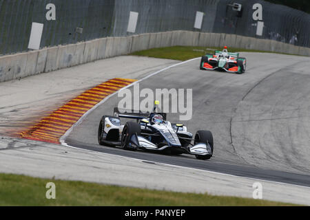 Elkhart Lake, Wisconsin, USA. 22. Juni, 2018. MAX CHILTON (59) von England zu dem Titel für die KOHLER Grand Prix auf Road America in Elkhart Lake, Wisconsin zu üben. Credit: Justin R. Noe Asp Inc/ASP/ZUMA Draht/Alamy leben Nachrichten Stockfoto