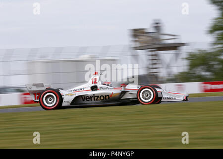 Elkhart Lake, Wisconsin, USA. 22. Juni, 2018. Wird die Stromversorgung (12) von Australien zu dem Titel für die KOHLER Grand Prix auf Road America in Elkhart Lake, Wisconsin zu üben. Credit: Justin R. Noe Asp Inc/ASP/ZUMA Draht/Alamy leben Nachrichten Stockfoto