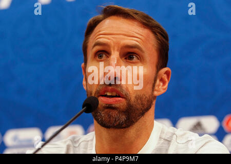 Nischni Nowgorod, Russland. 23. Juni 2018. X Während einer England Pressekonferenz vor dem 2018 FIFA World Cup Gruppe G gegen Panama, in Nizhny Novgorod Stadion am 23. Juni 2018 in Nischni Nowgorod, Russland. (Foto von Daniel Chesterton/phcimages.com) Credit: PHC Images/Alamy leben Nachrichten Stockfoto