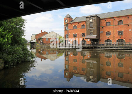 Wigan Pier, bekannt durch George Orwell, in Lancashire in NW, England, Grossbritannien Stockfoto