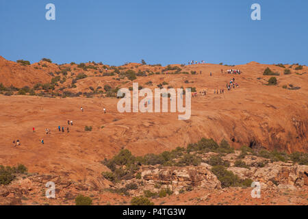 Trail auf den Zarten Arch Stockfoto