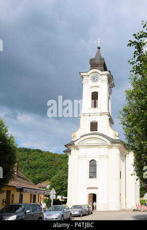 Visegrád (Plintenburg): Kirche in Ungarn, Pest, Donauknie (Dunakanyar) Stockfoto