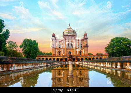 Safdarjung Grab ist ein Sandstein und Marmor Mausoleum in Delhi Stockfoto