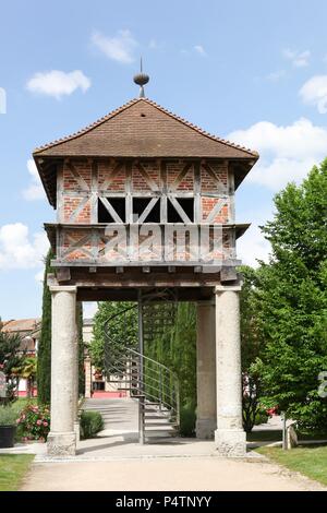 Taubenschlag in Georges Blanc in Vonnas, Frankreich Stockfoto