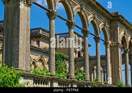 Der Wintergarten Ruinen in Witley Court, Great Witley, Worcestershire Stockfoto