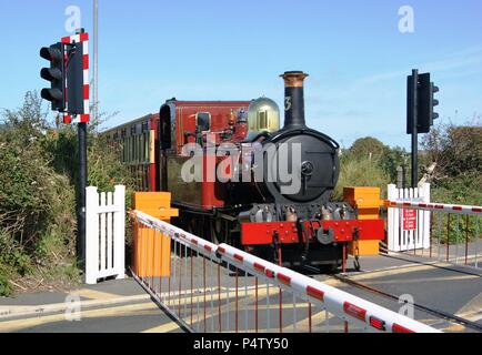 Lok Nr. 13 Kissack auf die Isle of Man Railway Stockfoto