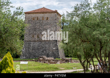 Blick auf die UNESCO World Heritage Centre, Butrint Stockfoto