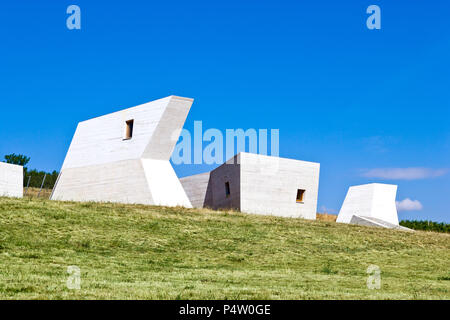 Archeopark Pavlov, LANDSCHAFTSSCHUTZGEBIETES Pálava, Jizni Morava, Ceska Republika/Archeopark Pavlov, Palava Region, Südmähren, Tschechische Republik Stockfoto