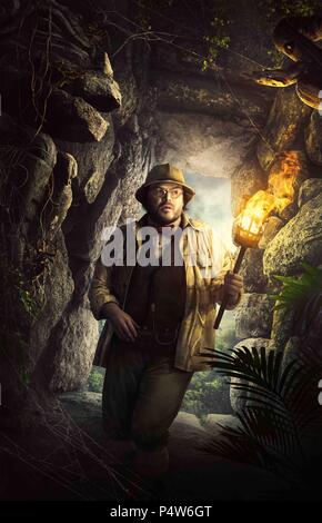 Original Film Titel: JUMANJI: Willkommen im Dschungel. Englischer Titel: JUMANJI: Willkommen im Dschungel. Regisseur: JAKE KASDAN. Jahr: 2017. Stars: Jack Black. Quelle: SONY PICTURES ENTERTAINMENT/Album Stockfoto