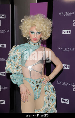 NEW YORK, NY - 21. Juni: Aquarien besucht VH1 Trailblazer Ehrungen 2018 in der Kathedrale von St. John das Göttliche am 21. Juni 2018 in New York City. Stockfoto