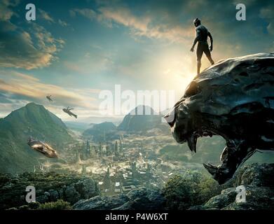 Original Film Titel: Black Panther. Englischer Titel: Black Panther. Regisseur: RYAN COOGLER. Jahr: 2018. Credit: MARVEL STUDIOS / WALT DISNEY PICTURES/Album Stockfoto