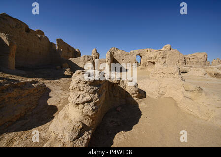 Jiaohe antiken Ruinen im Morgenlicht, Turpan, Xinjiang, China Stockfoto