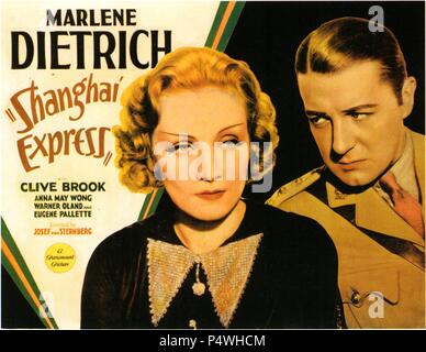 Original Film Titel: SHANGHAI EXPRESS. Englischer Titel: SHANGHAI EXPRESS. Regisseur: Josef von Sternberg. Jahr: 1932. Stars: Marlene Dietrich, Clive Brook. Quelle: Paramount Pictures/Album Stockfoto