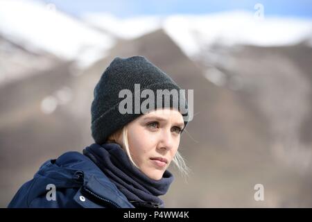 Original Film Titel: WIND RIVER. Englischer Titel: WIND RIVER. Regisseur: Taylor SHERIDAN. Jahr: 2017. Stars: ELIZABETH OLSEN. Credit: SPANNUNG BILDER / Album Stockfoto