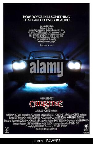 Original Film Titel: Christine. Englischer Titel: Christine. Regisseur: John Carpenter. Jahr: 1983. Quelle: Columbia Pictures/Album Stockfoto