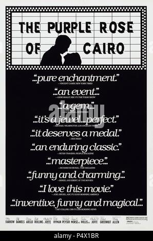 Original Film Titel: DER LILA ROSE VON KAIRO. Englischer Titel: THE PURPLE ROSE VON KAIRO. Regisseur: WOODY ALLEN. Jahr: 1985. Quelle: ORION BILDER / Album Stockfoto