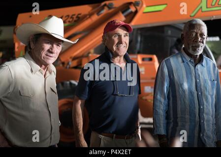 Original Film Titel: JUST GETTING STARTED. Englischer Titel: JUST GETTING STARTED. Regisseur: Ron Shelton. Jahr: 2017. Stars: Morgan Freeman; Tommy Lee Jones; Ron Shelton. Credit: BREITE GRÜNE BILDER/Ausdauer, Medien/Unterhaltung/JACOBS, LEWIS/Album Stockfoto