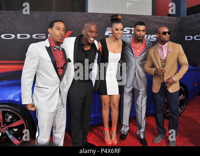 Chris 'Ludacris' Bridges, Tyrese Gibson, Lyndriette Kristal Smith, Ginuwine und Tank an der schnellen und wütenden 6 Premiere auf der Universal Amphitheater in Los Angeles. Chris Ludachris Brücke, Tyrese Gibson und Frau 56 Veranstaltung in Hollywood Leben - Kalifornien, Red Carpet Event, USA, Filmindustrie, Prominente, Fotografie, Bestof, Kunst, Kultur und Unterhaltung, Topix prominente Mode, Besten, Hollywood Leben, Event in Hollywood Leben - Kalifornien, Roter Teppich und backstage, Film Stars, TV Stars, Musik, Promis, Topix, Akteure aus dem gleichen Film, Cast und co Star zusammen. Anfrage Stockfoto