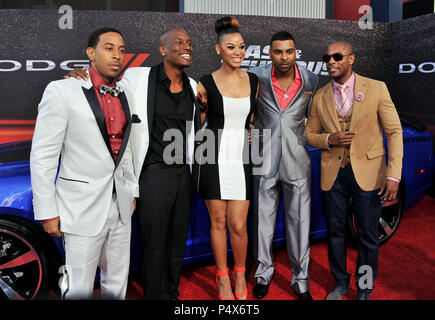 Chris 'Ludacris' Bridges, Tyrese Gibson, Lyndriette Kristal Smith, Ginuwine und Tank an der schnellen und wütenden 6 Premiere auf der Universal Amphitheater in Los Angeles. Chris Ludachris Brücke, Tyrese Gibson und Frau 57 Veranstaltung in Hollywood Leben - Kalifornien, Red Carpet Event, USA, Filmindustrie, Prominente, Fotografie, Bestof, Kunst, Kultur und Unterhaltung, Topix prominente Mode, Besten, Hollywood Leben, Event in Hollywood Leben - Kalifornien, Roter Teppich und backstage, Film Stars, TV Stars, Musik, Promis, Topix, Akteure aus dem gleichen Film, Cast und co Star zusammen. Anfrage Stockfoto