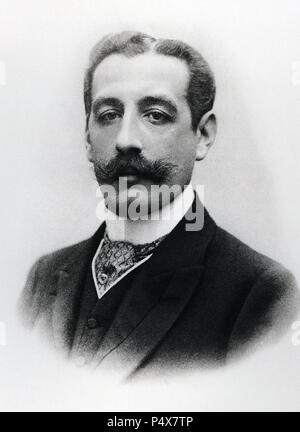 Cabeza de Vaca y Fernández de Córdoba, Vicente 'Marqués de Portago' (Madrid, 1864-1921). Abogado y político, afiliado al Partido Liberal Conservador. Ministro de Instrucción Pública y Bellas Artes durante El reinado de Alfonso XIII. Alcalde de Madrid entre 1902 y 1903. Stockfoto