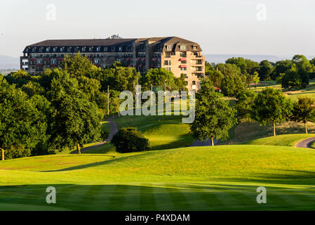 Newport, Wales, Großbritannien, 22. Juni 2018: Die Celtic Manor Golf und Hotel Resort Komplex in der Nähe von Newport in Wales, Großbritannien Stockfoto