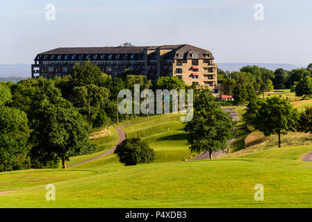 Newport, Wales, Großbritannien, 22. Juni 2018: Die Celtic Manor Golf und Hotel Resort Komplex in der Nähe von Newport in Wales, Großbritannien Stockfoto