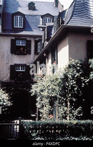 Beethovens Geburtshaus in Bonn, Deutschland. Stockfoto