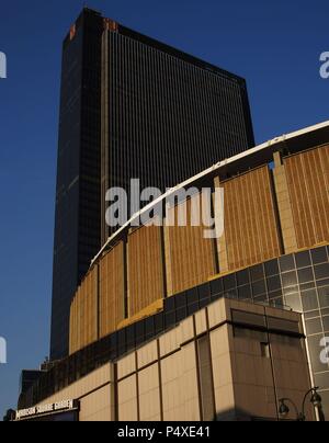 In den Vereinigten Staaten. New York. Madison Square Garden. Exterieur. Stockfoto