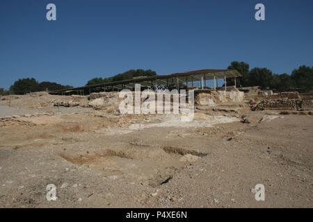 Römische Villa 'Els Munts", der Residenz des ein hoher Beamter in der Verwaltung von Tarraco. 2. Jahrhundert n. Chr. Ruinen. Tarragona. Katalonien. Spanien. Stockfoto