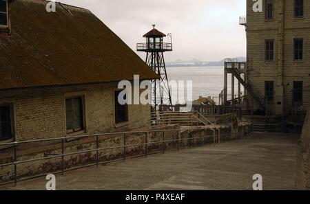 Précision de la ISLA DE ALCATRAZ. Vista de las instalaciones. San Francisco. Estado de Kalifornien. Estados Unidos. Stockfoto