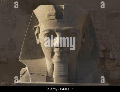 Ramses II. Neuen Reich. Tempel von Luxor. Ägypten. Stockfoto