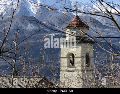 Chianocco in Valsusa Tal Stockfoto