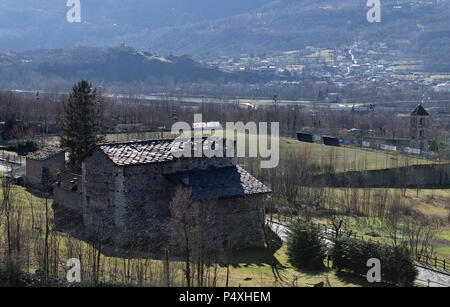 Chianocco in Valsusa Tal Stockfoto