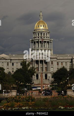 CAPITOLIO ESTATAL DE COLORADO. Construído entre 1890 y 1894 por Elijah E. Myers. Vista del Exterior. DENVER. Estado de Colorado. Estados Unidos. Stockfoto