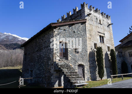 Chianocco in Valsusa Tal Stockfoto