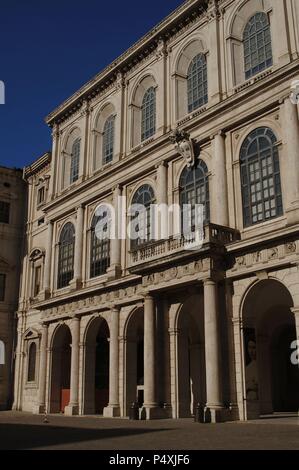 Italien. Rom. Barberini Palast. 17. Jahrhundert. Es beherbergt die Galleria Nazionale d ' Arte Antica. Stockfoto
