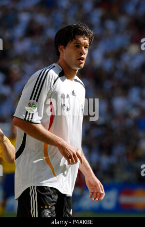 FIFA WM-Stadion MŸnchen, München, Deutschland 24.06.2006, FIFA WM 2006 Deutschland, runde 16, Deutschland vs Schweden 2:0 --- Michael Ballack (GER) Stockfoto