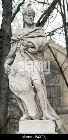 Ataulf. Germanische König der Westgoten von 410 auf 415. Statue. Vitoria-Gasteiz. Baskenland. Spanien. Stockfoto