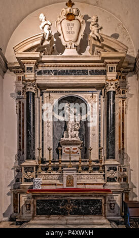 Italien Sardinien Sassari San Nicola Dom, der Dom, die Kapelle des Hl. Erzengels Michael Stockfoto