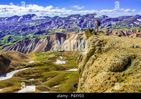 Landmannalaugar - tolle Landschaft in Island Stockfoto