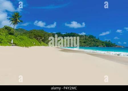 Anse Intendance - wunderschöner Strand auf der Insel Mahé auf den Seychellen Stockfoto