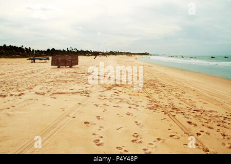 Strand, São Miguel do Gostoso, Rio Gande Norte, Brasilien tun Stockfoto