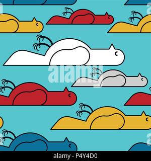 Tote taube Muster. Leiche Vogel Hintergrund. Vector Illustration Stock Vektor